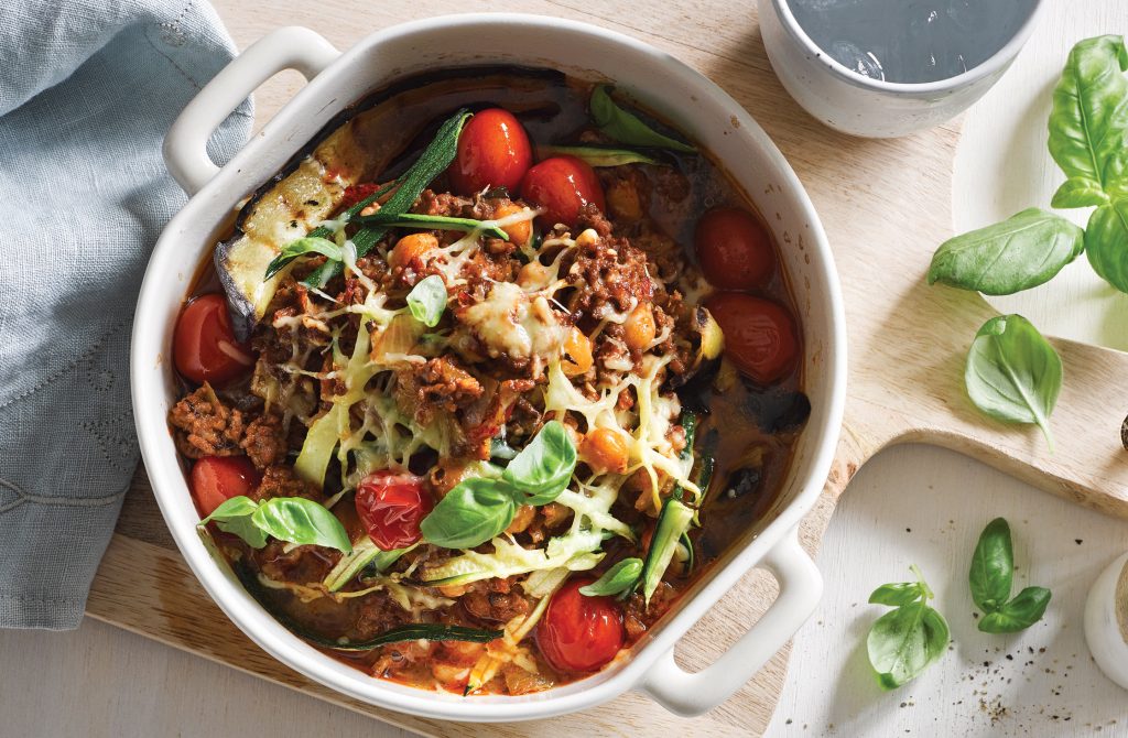 Mediterranean mince and eggplant bake Mediterranean mince and eggplant bake
