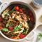 Mediterranean mince and eggplant bake