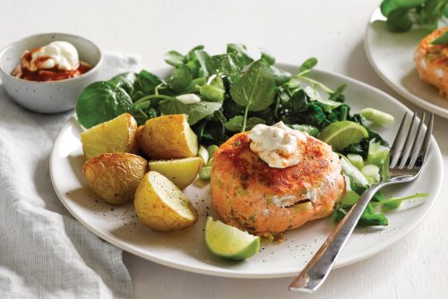 Salmon and ginger fish cakes