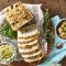 Gluten-free olive and tomato bread with dips