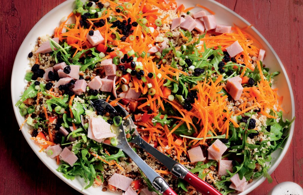 Ham, couscous and lentil salad Ham, couscous and lentil salad