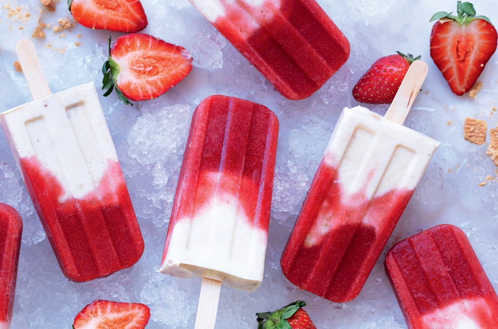 Strawberry shortcake pops Strawberry shortcake pops