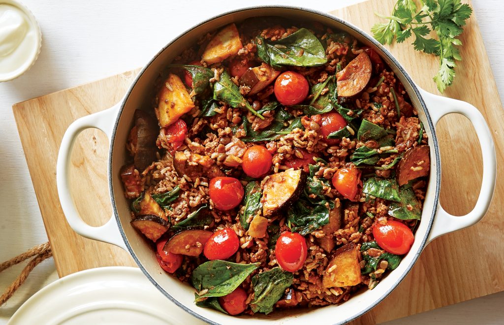 Harissa beef pilaf Harissa beef pilaf