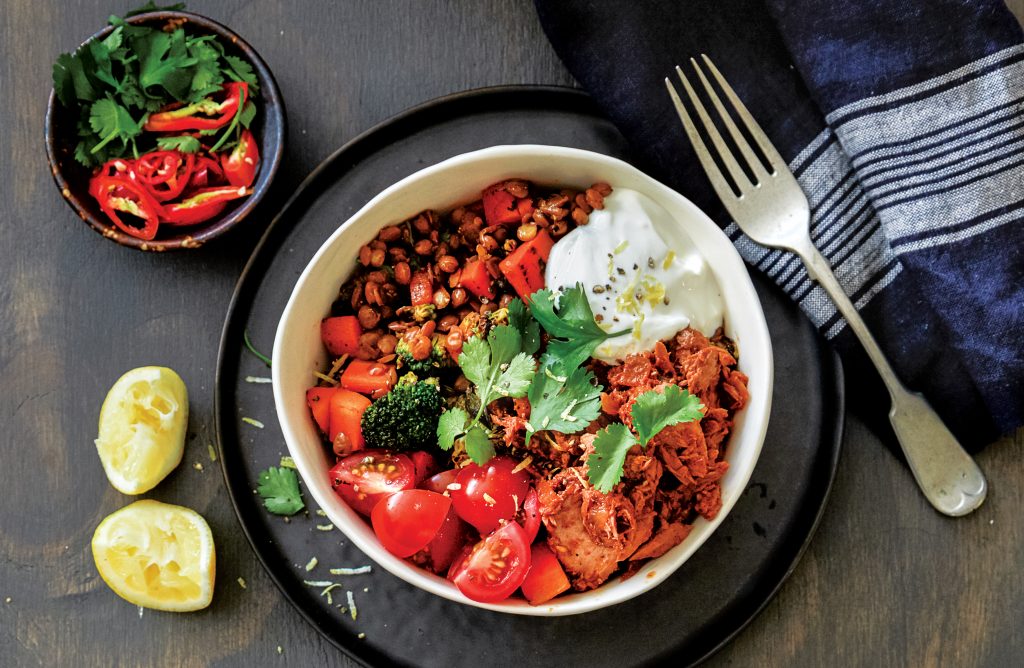 Mexican spiced lentils with chipotle tuna Mexican spiced lentils with chipotle tuna