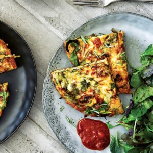 Potato, rocket and rosemary frittata