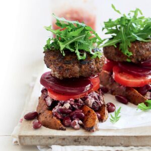 Bunless Mexican burgers