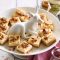 Baked honey cheesecake bites with toasted walnut crumb