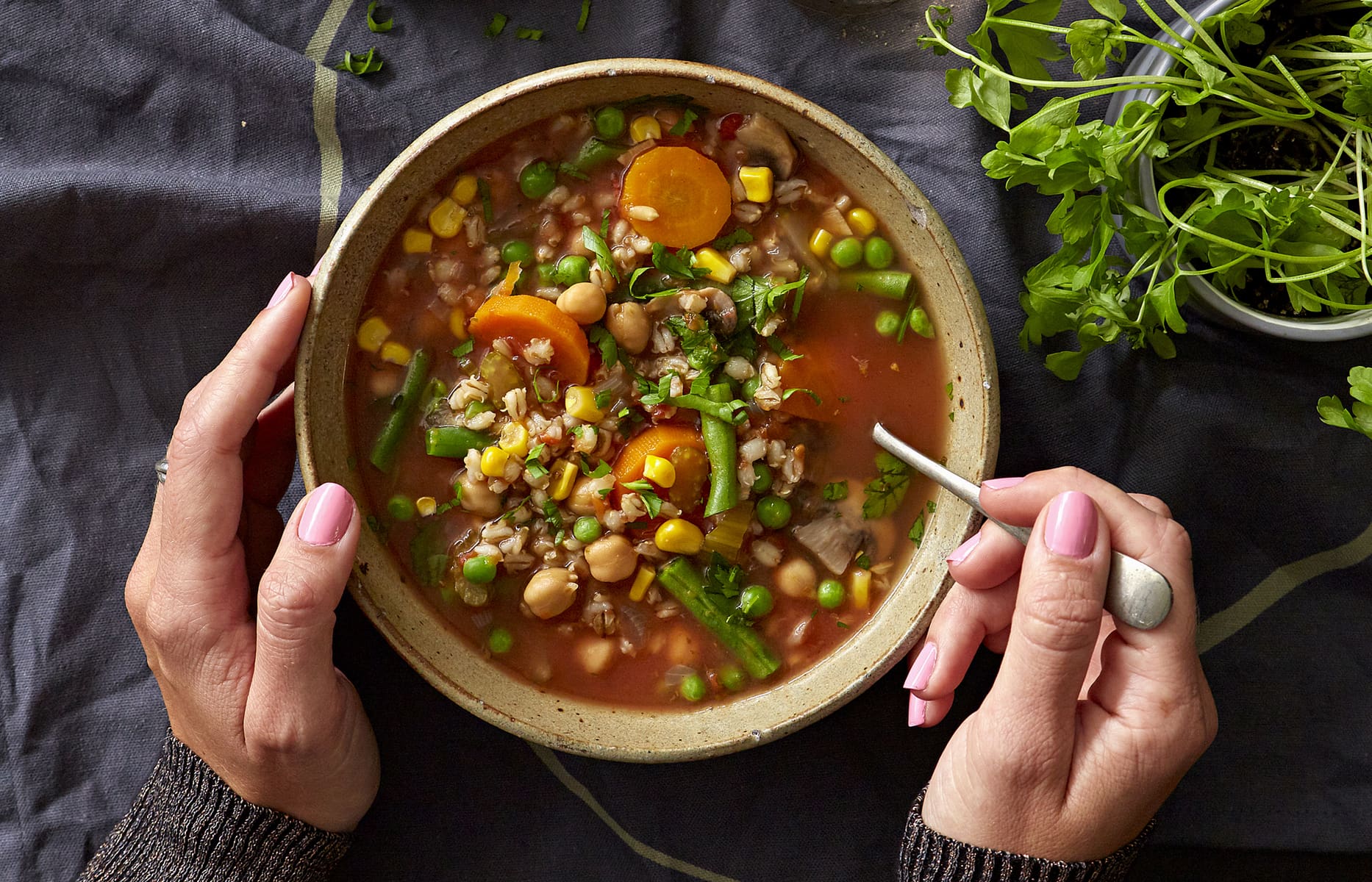 Vegetable barley soup - Healthy Food Guide