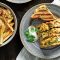 Chicken tikka toasties with vege bites
