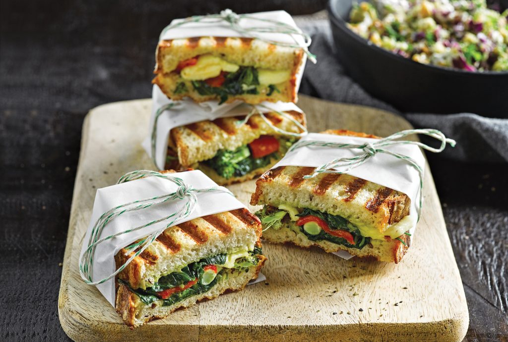 The ultimate veggie toastie with winter slaw