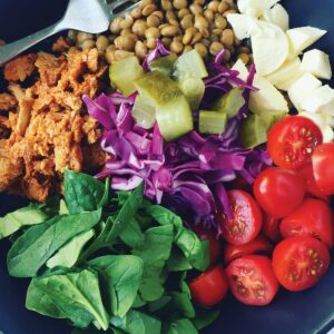 Tuna lentil bowl