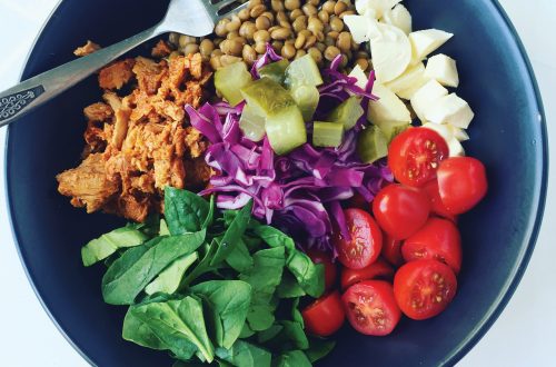 Tuna lentil bowl
