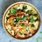 Kale, pumpkin and feta frittata with pesto