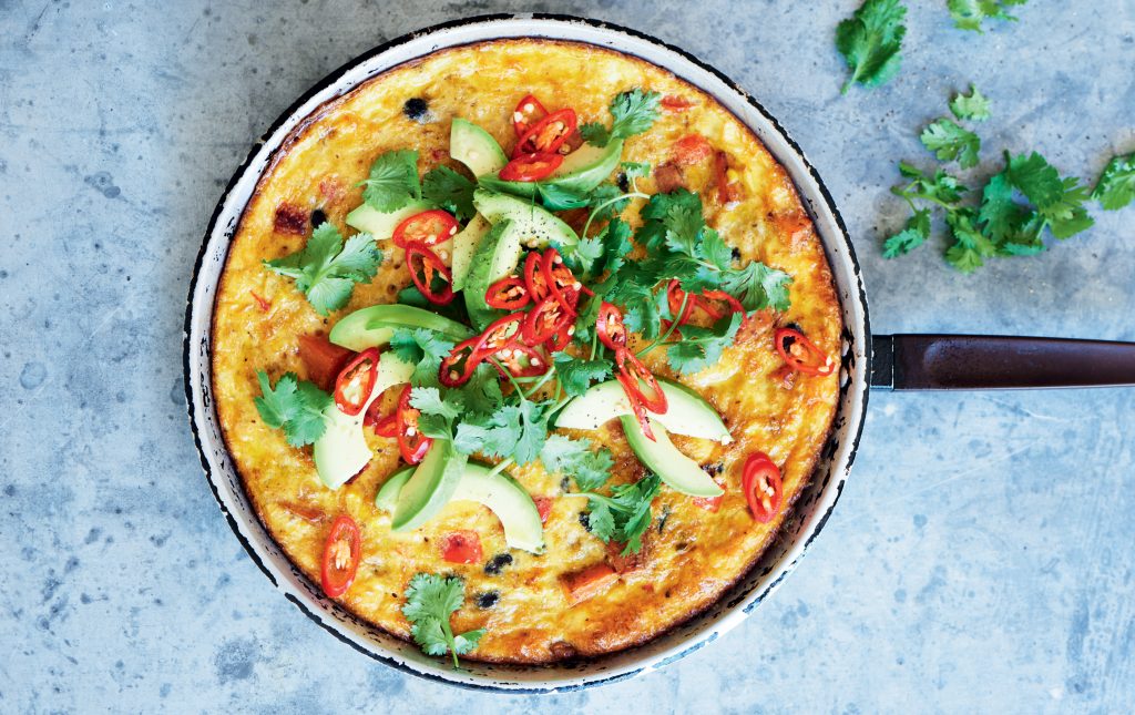 Mexi-bean frittata Mexi-bean frittata