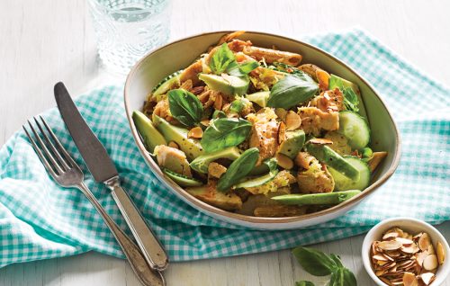Chicken pesto pasta salad