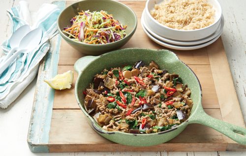 Spicy pork and eggplant