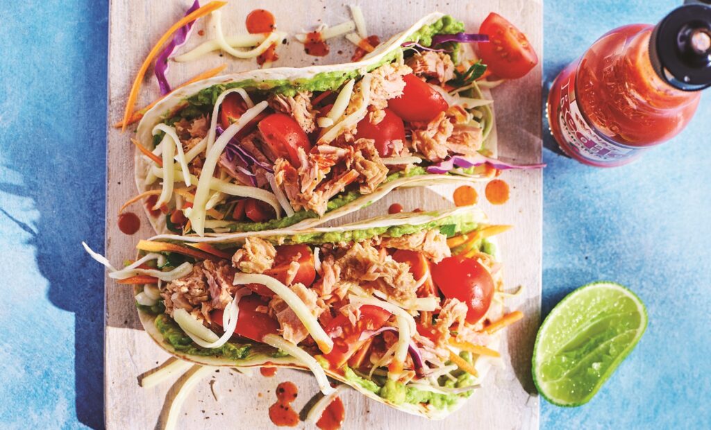Tuna and avocado tacos Tuna and avocado tacos