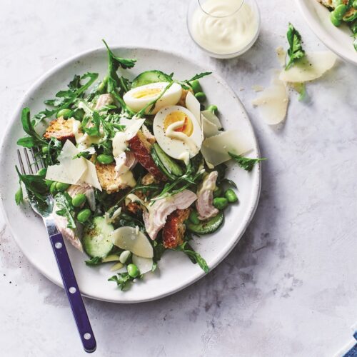 Chicken and cucumber Caesar