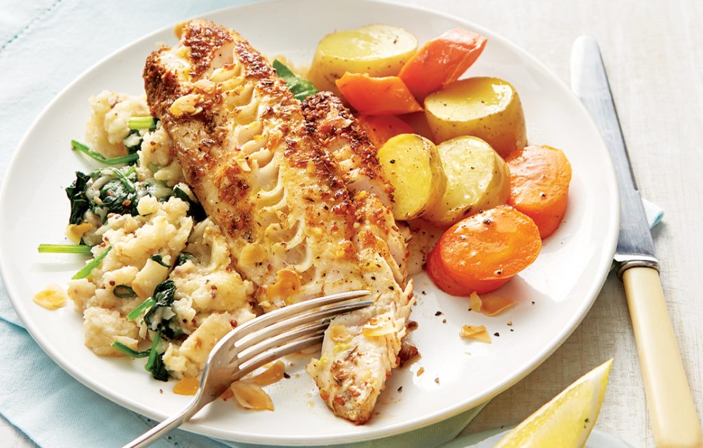 Fish with celeriac mash Fish with celeriac mash