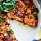 One-pan kumara, spinach and feta frittata