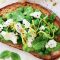 Smashed pea, broad bean and mint vegetarian bruschetta