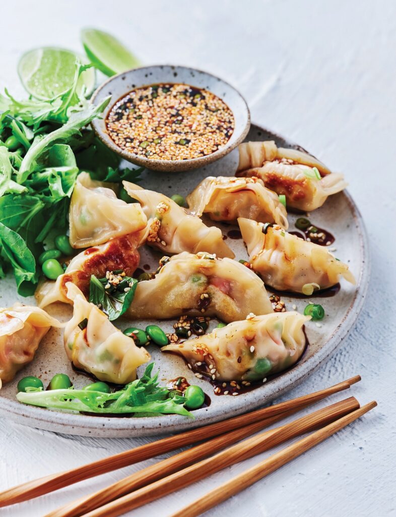 Pork and chive potstickers Pork and chive potstickers