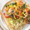 Tofu and leek stir-fry