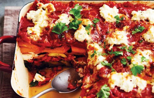 Roasted vegetable lasagne