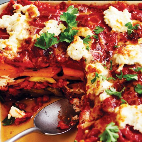 Roasted vegetable lasagne