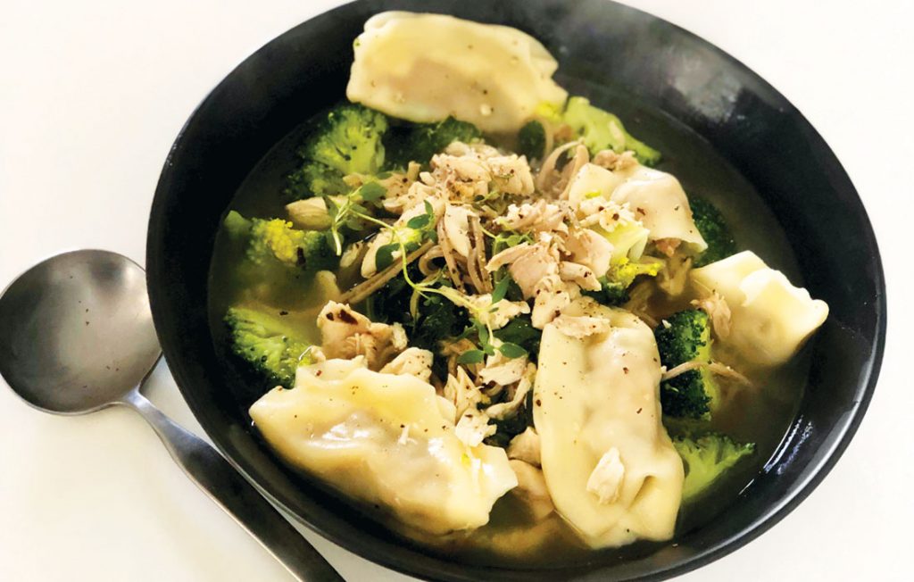 Dumpling soup with vegetables Dumpling soup with vegetables
