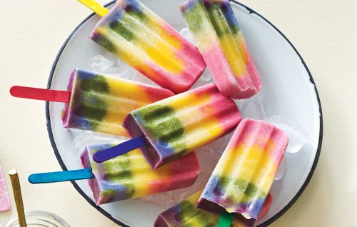 Rainbow party pops