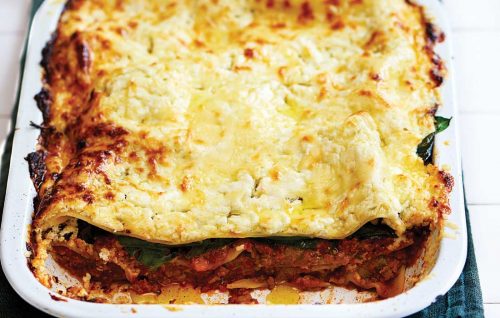 Quick bolognese lasagne