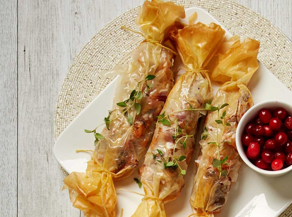 Chicken filo crackers Chicken filo crackers