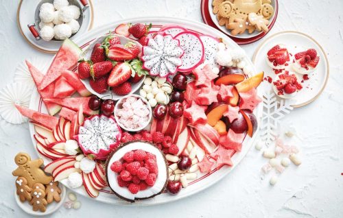 Berry sweet dessert platter