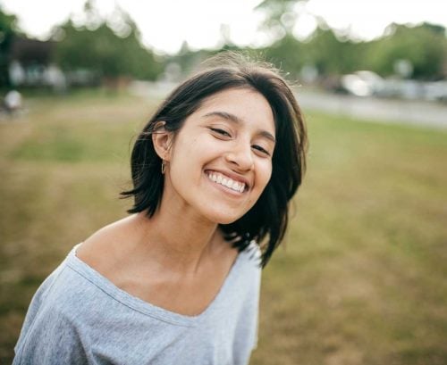 Smiling woman