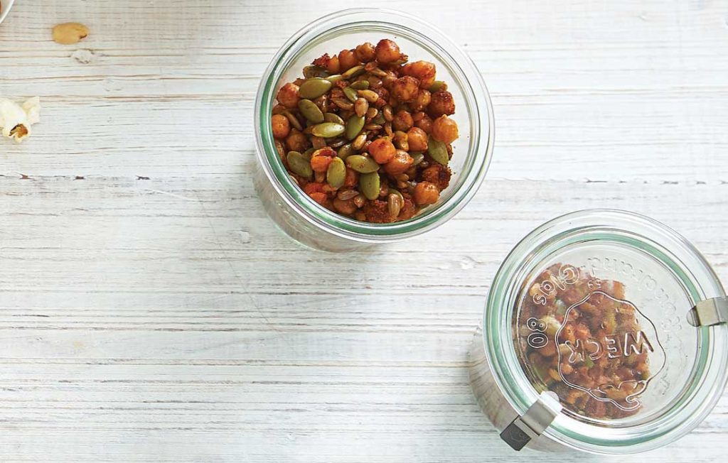 Smoky BBQ chickpea trail mix Smoky BBQ chickpea trail mix