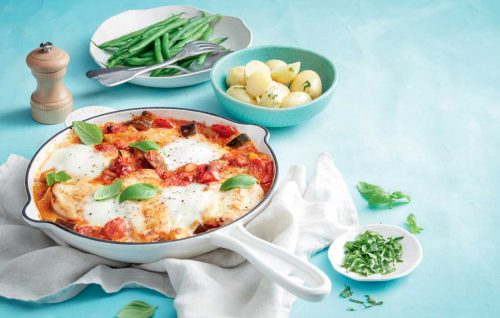 Cheesy chicken parmigiana