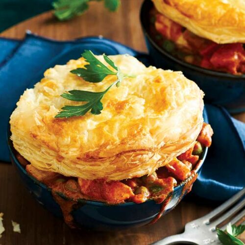 Butter chicken pot pies