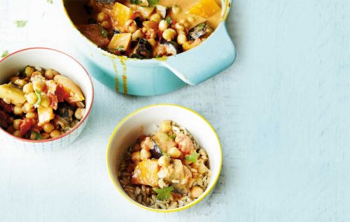 Coconut Thai curry with chickpeas