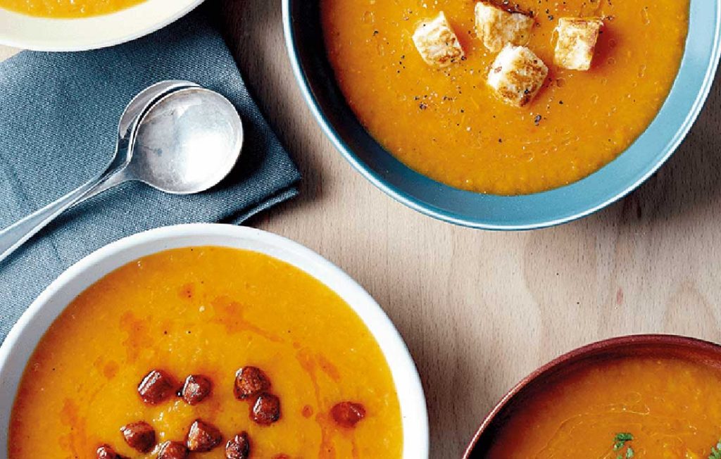 Low-carb roasted red pepper and squash soup Low-carb roasted red pepper and squash soup