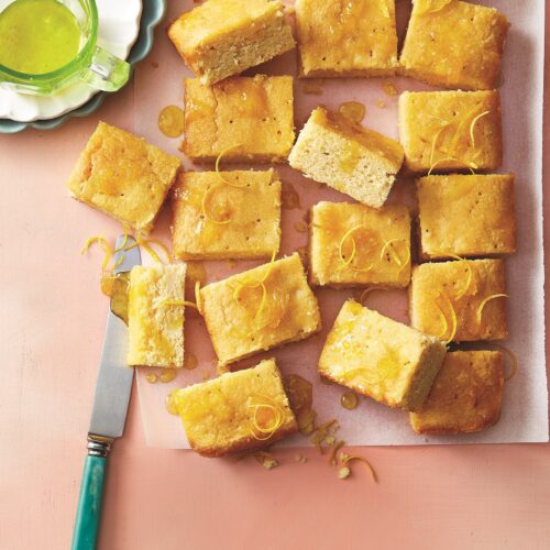 Gluten-free lemon drizzle cake