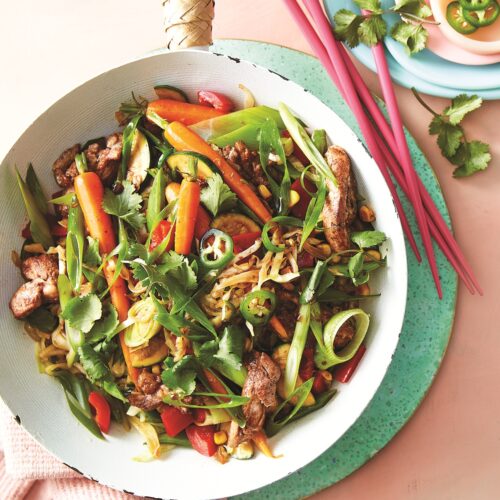 Chicken stir-fry with five-spice sauce