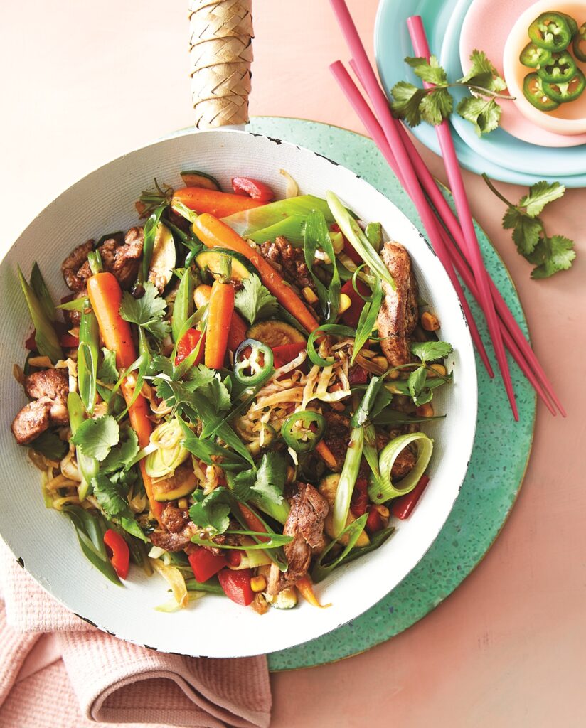 Chicken stir-fry with five-spice sauce