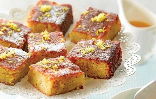 Gluten-free lemon drizzle cake