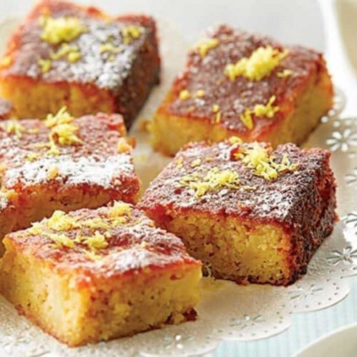 Gluten-free lemon drizzle cake