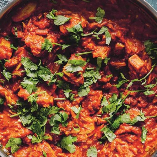 Vegan jackfruit curry