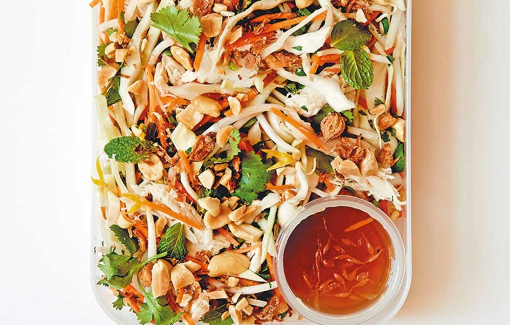 Vietnamese chicken and peanut salad
