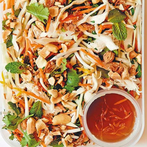 Vietnamese chicken and peanut salad