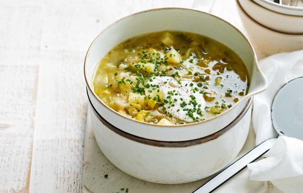 Leek and potato soup