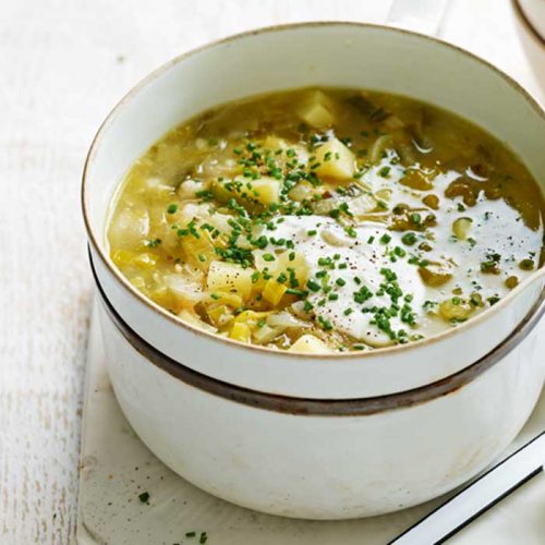 Leek and potato soup